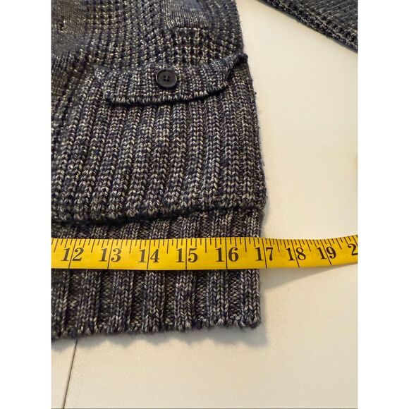 Antony Morato Men’s Charcoal Gray High Neck Cotton/Wool Cardigan Sweater Sz M - Picture 9 of 14